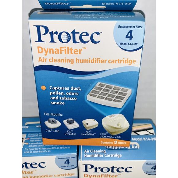 Lot of 3 PROTEC DynaFilter Air Cleaning Humidifier Cartridge K14-3W @ 3 Filters - Picture 2 of 8